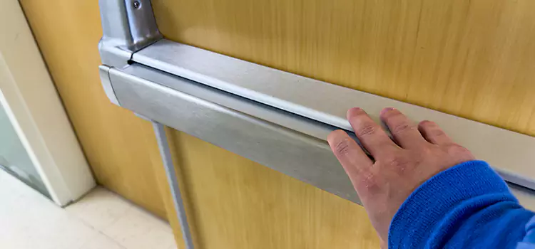 Installing a Push Bar on a Door Hackensack